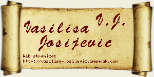 Vasilisa Josijević vizit kartica
